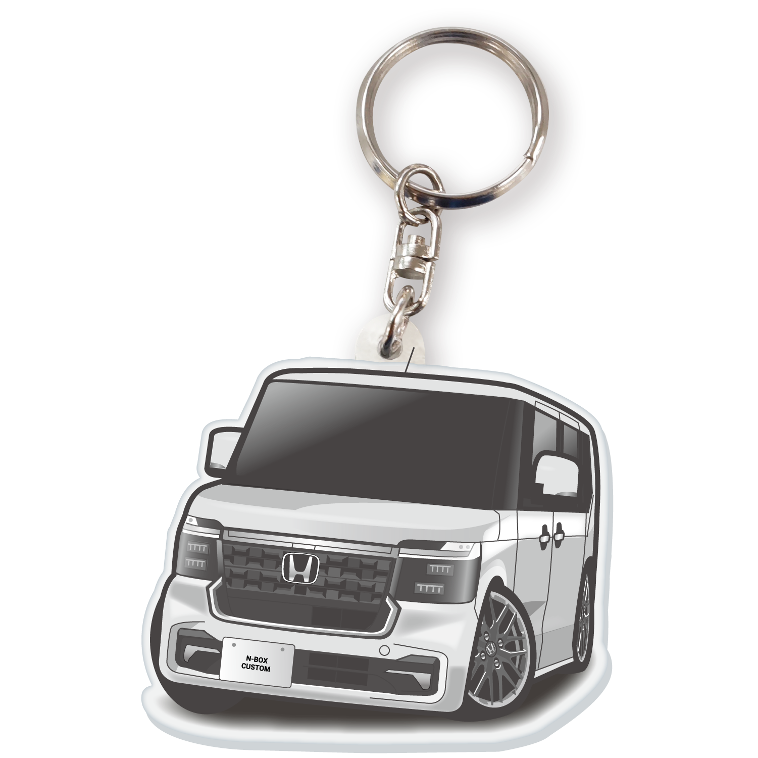 キーホルダー・アクリルキーホルダー N カーアクリルキーホルダー ホンダライセンス商品 N-BOX CUSTOM エヌ