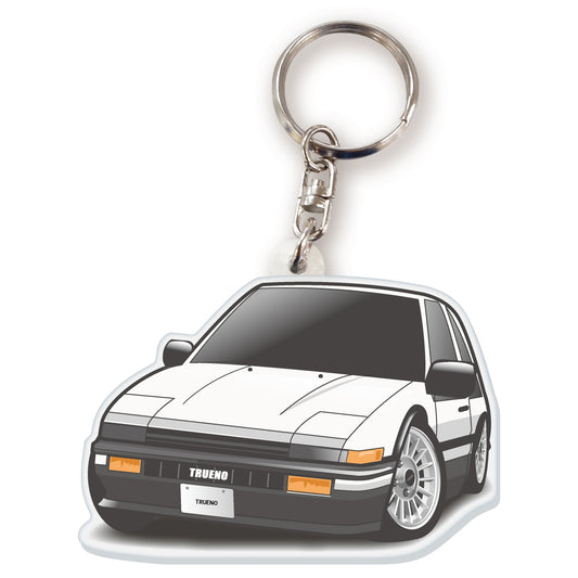 カーアクリルキーホルダー トヨタライセンス商品 スプリンタートレノAE86 ヘッドライトclose