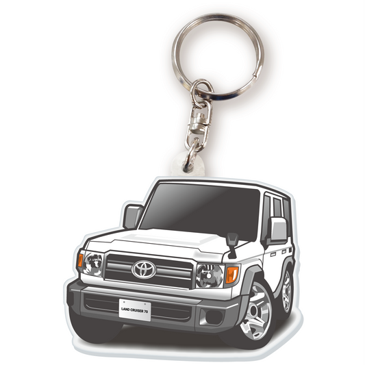 カーアクリルキーホルダー トヨタライセンス商品 ランドクルーザー70系 2014