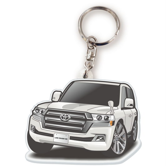 カーアクリルキーホルダー トヨタライセンス商品 ランドクルーザー200系