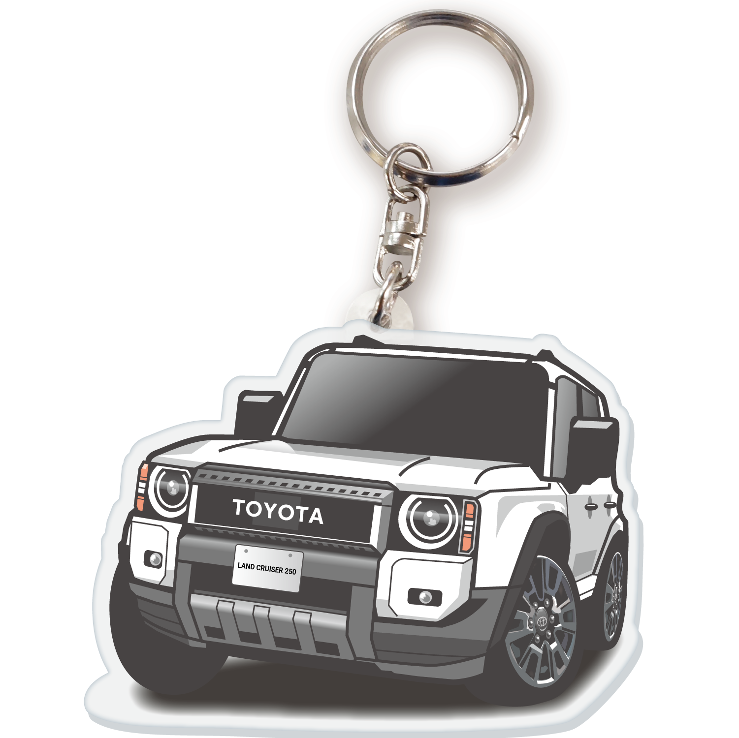 カーアクリルキーホルダー トヨタライセンス商品 ランドクルーザー250 