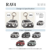 カーアクリルキーホルダー トヨタライセンス商品 RAV4 5代目