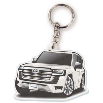 カーアクリルキーホルダー トヨタライセンス商品 ランドクルーザー300系