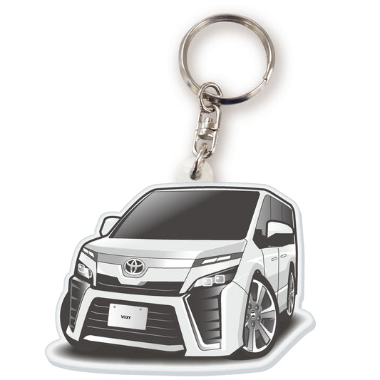 カーアクリルキーホルダー トヨタライセンス商品 ヴォクシー3代目