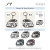 カーアクリルキーホルダー トヨタライセンス商品 ノア3代目
