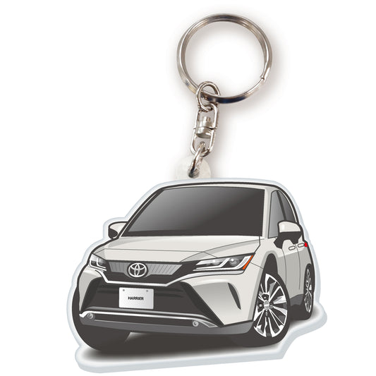 カーアクリルキーホルダー トヨタライセンス商品 ハリアー80系