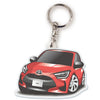 カーアクリルキーホルダー トヨタライセンス商品 ヤリス