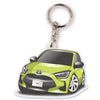 カーアクリルキーホルダー トヨタライセンス商品 ヤリス