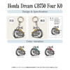 カーアクリルキーホルダー ホンダライセンス商品 Honda Dream CB750 Four K0