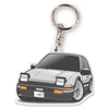 カーアクリルキーホルダー トヨタライセンス商品 スプリンタートレノAE86 ヘッドライトopen