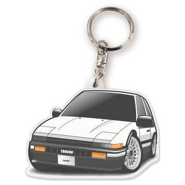 カーアクリルキーホルダー トヨタライセンス商品 スプリンタートレノAE86 ヘッドライトclose