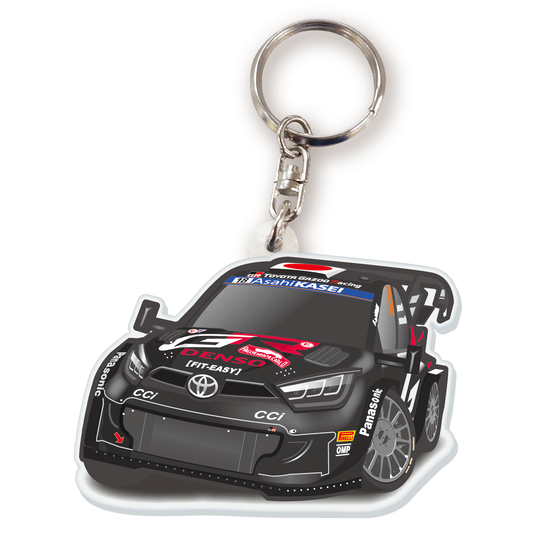 カーアクリルキーホルダー トヨタライセンス商品 GR YARIS Rally1 HYBRID GRヤリス ラリー