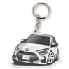 カーアクリルキーホルダー トヨタライセンス商品 ヤリス