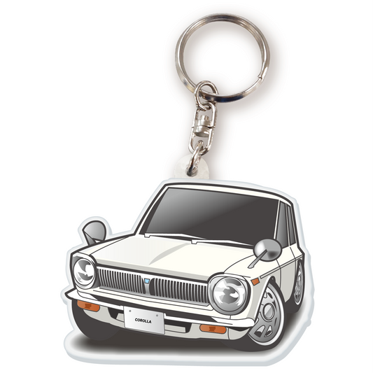 カーアクリルキーホルダー トヨタライセンス商品 初代カローラ