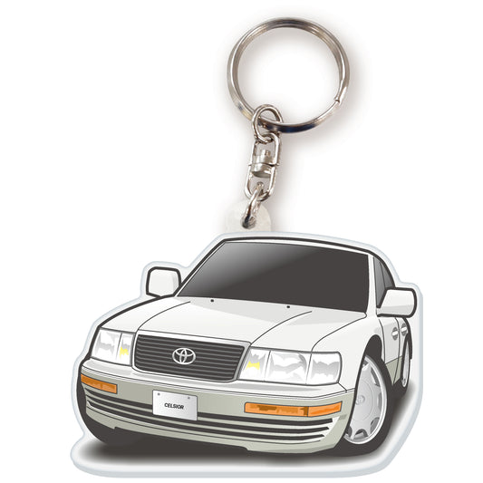 カーアクリルキーホルダー トヨタライセンス商品 セルシオ 10系