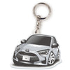カーアクリルキーホルダー トヨタライセンス商品 ヤリス