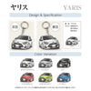 カーアクリルキーホルダー トヨタライセンス商品 ヤリス