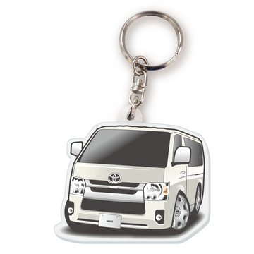 カーアクリルキーホルダー トヨタライセンス商品 ハイエース200系