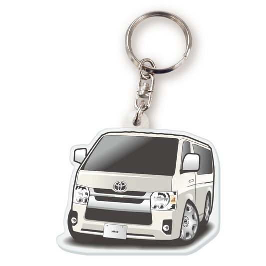 カーアクリルキーホルダー トヨタライセンス商品 ハイエース200系