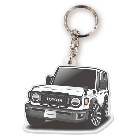 カーアクリルキーホルダー トヨタライセンス商品 ランドクルーザー70系