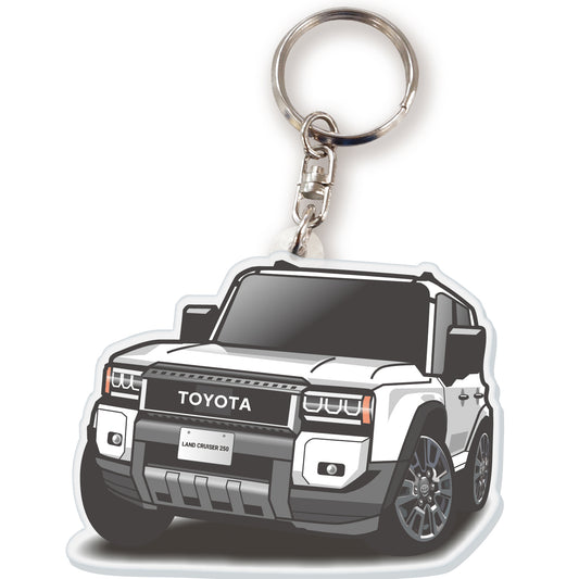 カーアクリルキーホルダー トヨタライセンス商品 ランドクルーザー250系（角目）