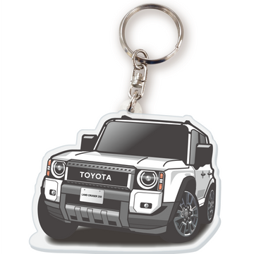 カーアクリルキーホルダー トヨタライセンス商品 ランドクルーザー250系（丸目）