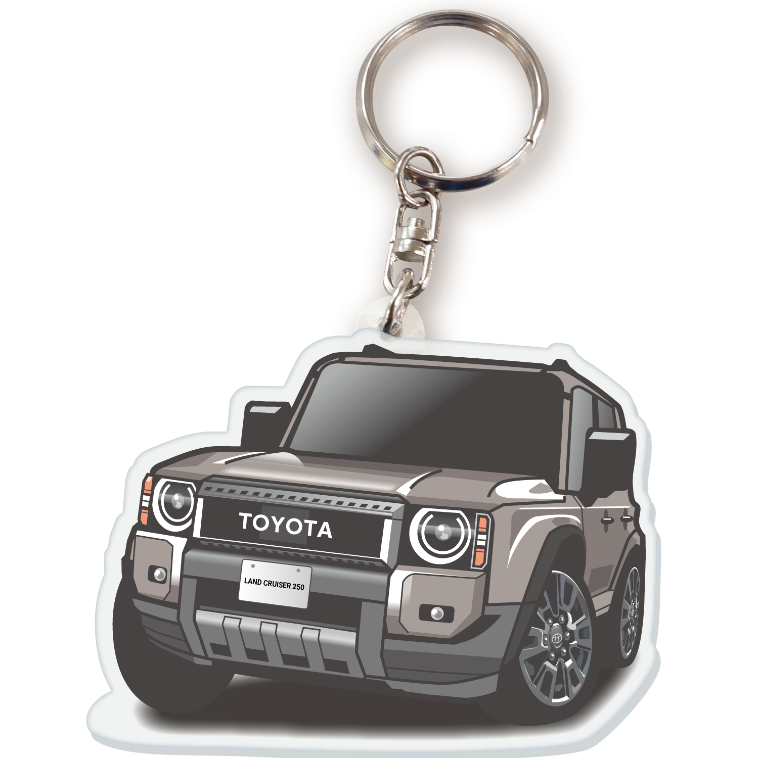カーアクリルキーホルダー トヨタライセンス商品 ランドクルーザー250