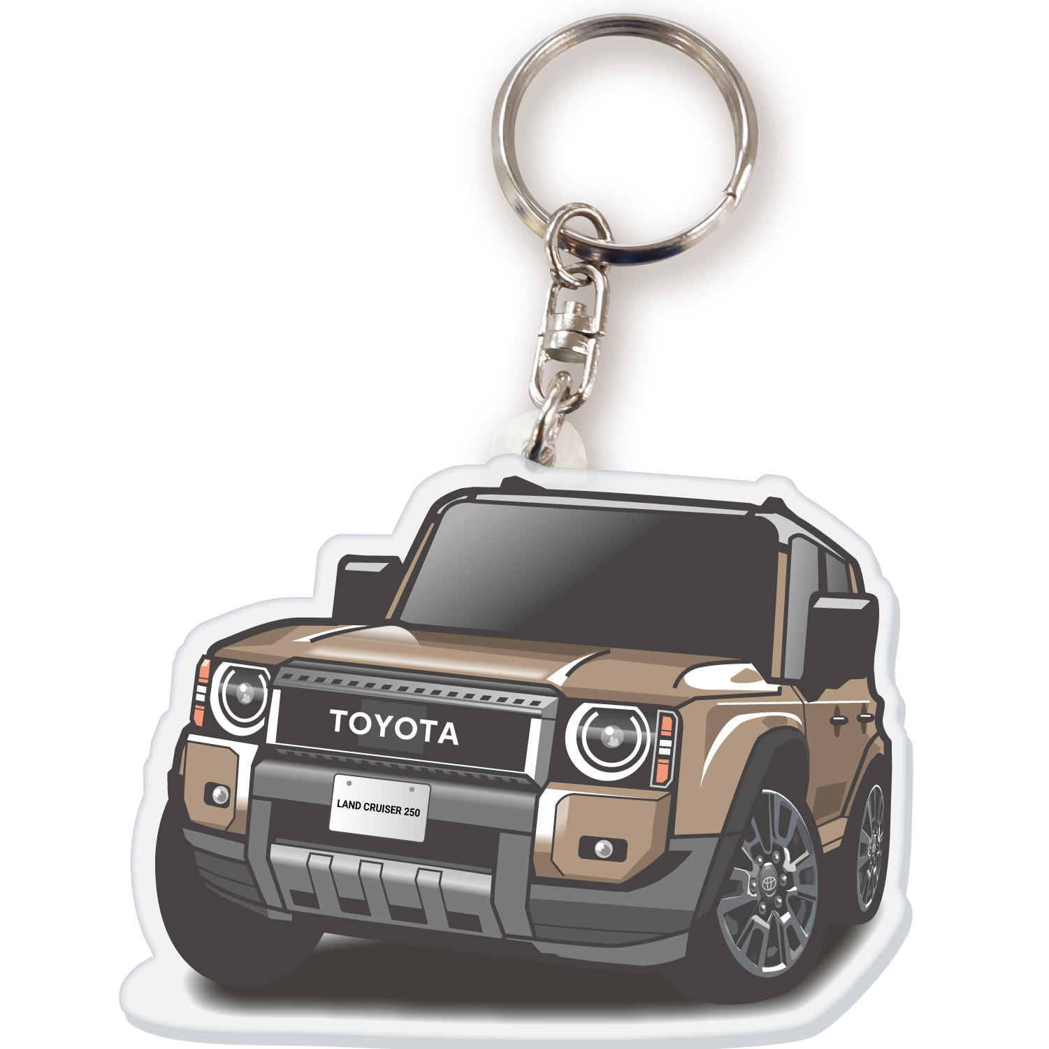 TOYOTA トヨタ ミニかー キーホルダー 9点セット カーアクリルキーホルダー トヨタライセンス商品 ランドクルーザー250