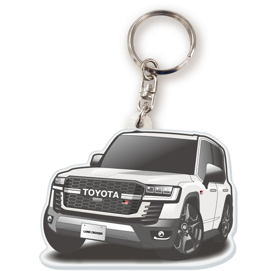 カーアクリルキーホルダー トヨタライセンス商品 ランドクルーザー GR SPORT 300系