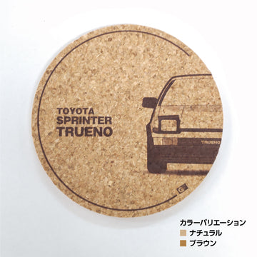 ちびくる コルクコースター トヨタライセンス商品 スプリンタートレノAE86